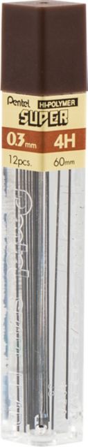 LEAD MECHICAL PENCIL .3MM 4H 12 PER TUBE