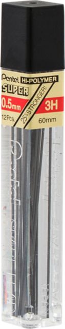LEAD MECH PENCIL .5MM 3H 12/TUBE