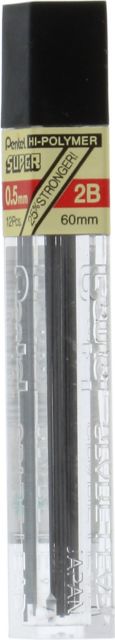 LEAD MECHANICAL PENCIL .5MM 2B 12/TUBE