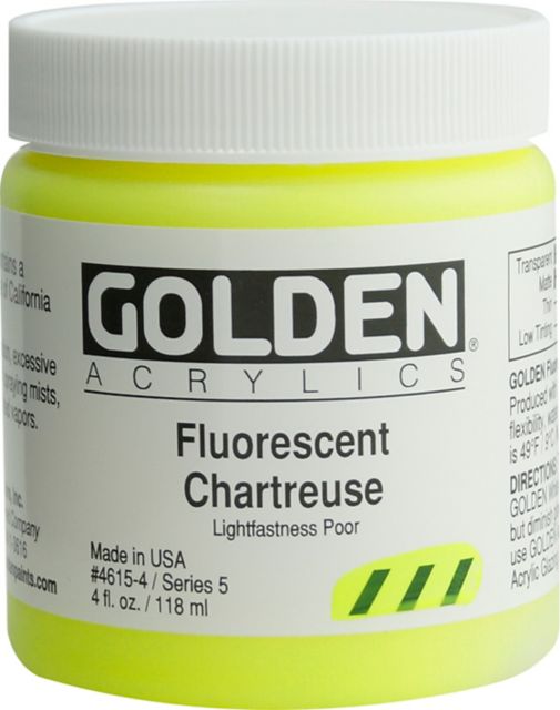 FLUORESCENT ACRYLIC CHARTREUSE 4OZ
